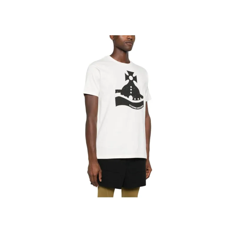 Vivienne Westwood Sunken Orb Printed Crewneck T Shirt-4