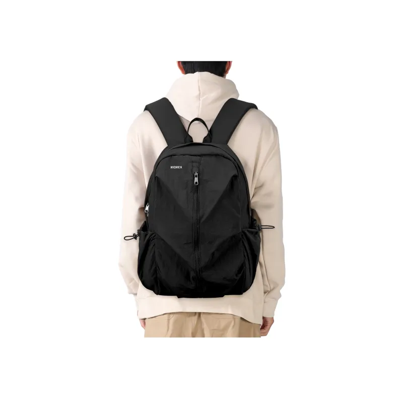 RIOREX Fabric Computer Travel Bag Backpack Unisex Black/Ecru/Dusty Pink/Gray Green/Khaki-6