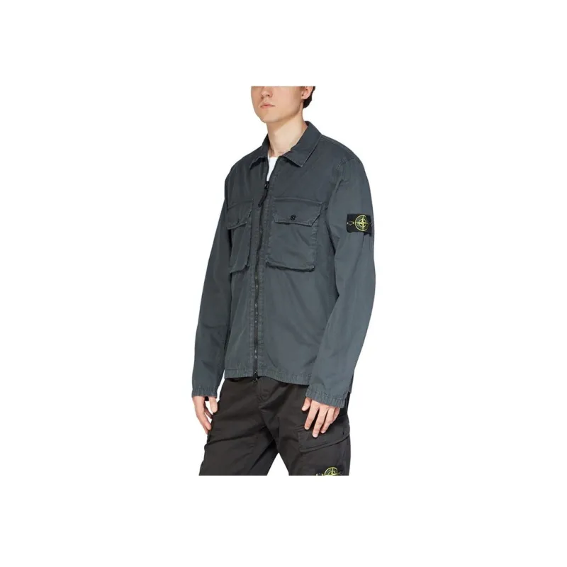 STONE ISLAND Jacket Men's Charcoal Gray-4