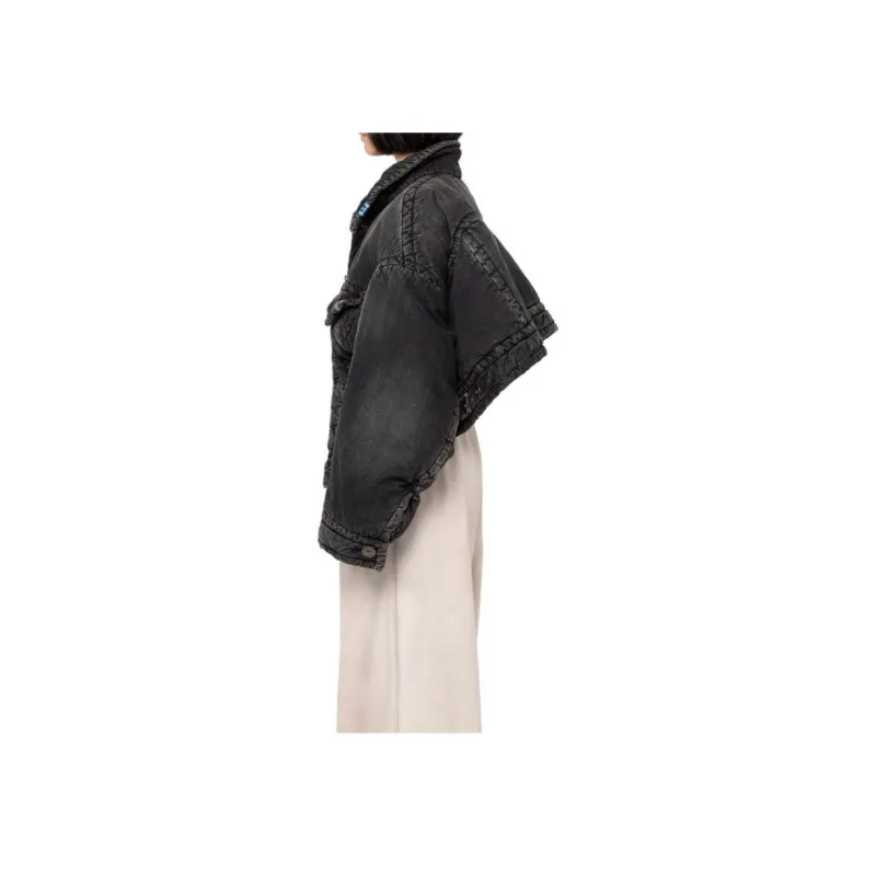 Maison Mihara Yasuhiro Denim Jackets Women's Black-4