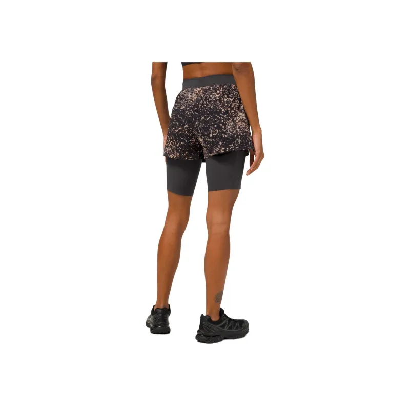 Lululemon Nulux™ Sports Shorts Women's Black Granite Mixed Color-1