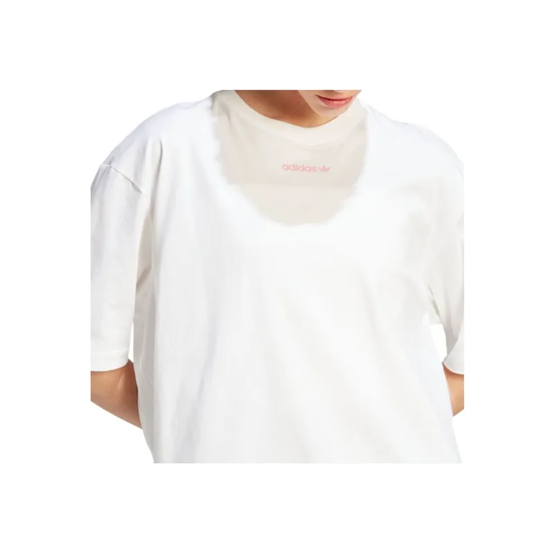 Adidas Originals Drop Shoulder Sleeve T Shirt Women's White-2