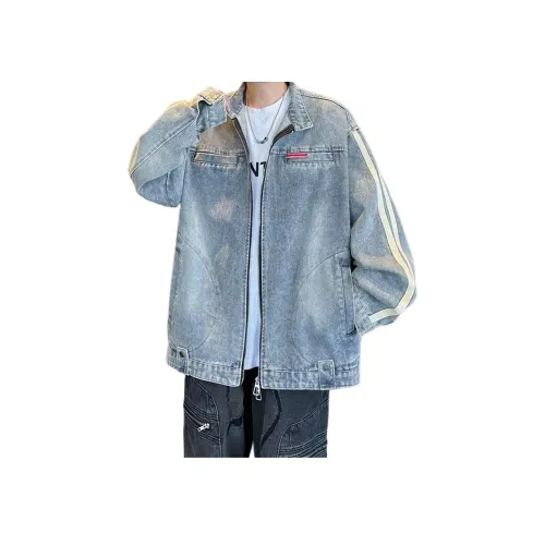 MGXEK 블루 남녀공용 데님 자켓