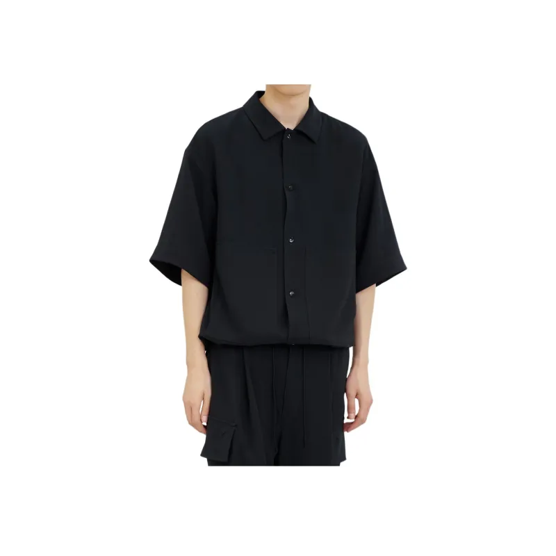 PUBLIC TOKYO SS24 Shirt Men's Marine Blue-0