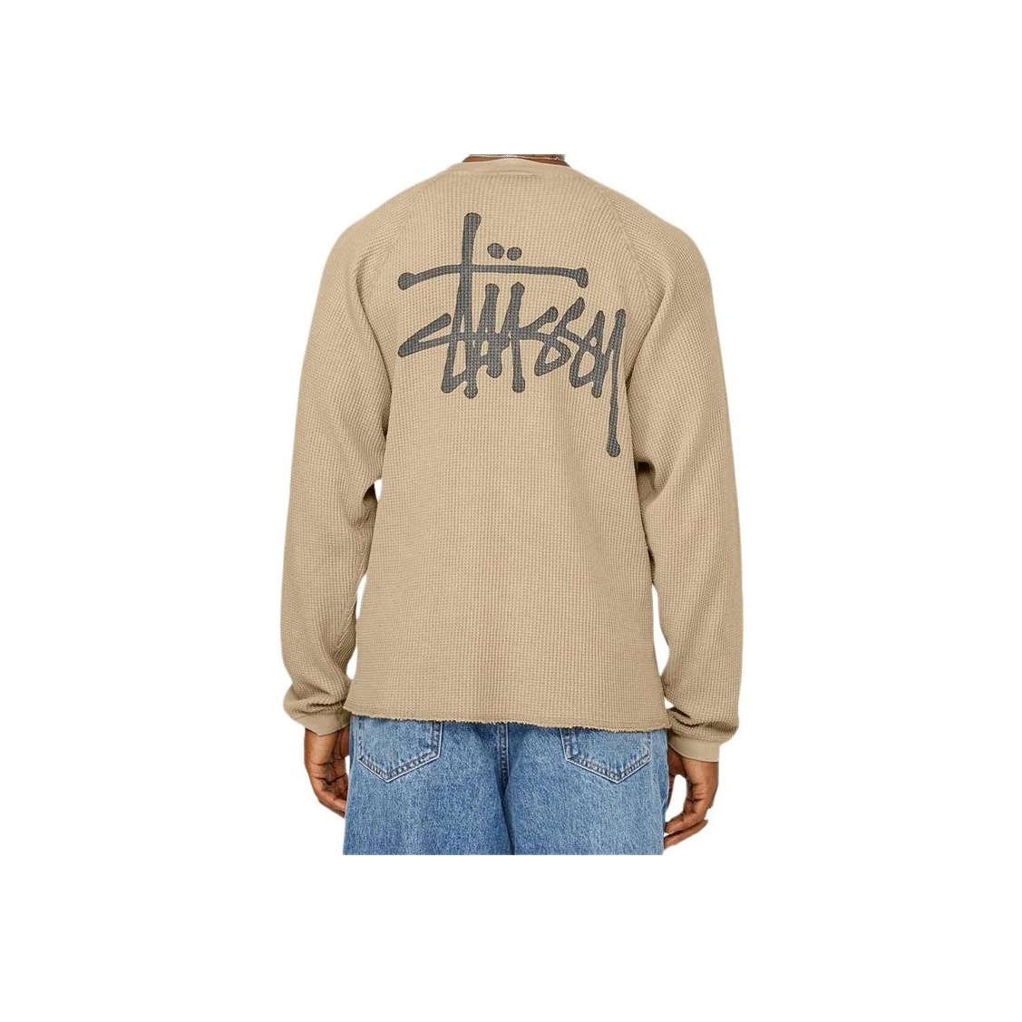 Stussy Raglan Thermal L/S Crew Sand XXL - POIZON