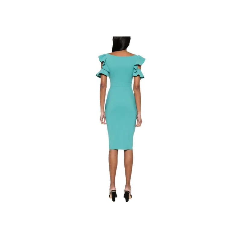 CHIARA BONI La Petite Robe SS24 Short-Sleeved Dresses Women's Aqua Blue-2