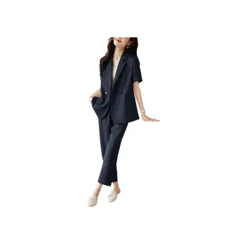 Mo Han Yi Mei Business Suit Women's Dark Gray Blue