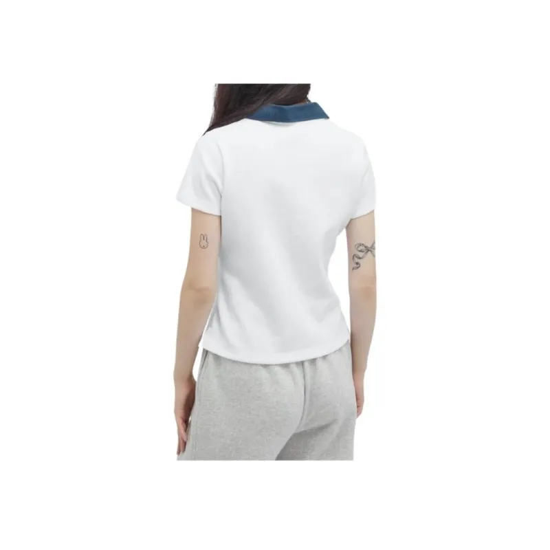 Nike X Yoon Women's Short Sleeve Polo White/Armory Navy-2