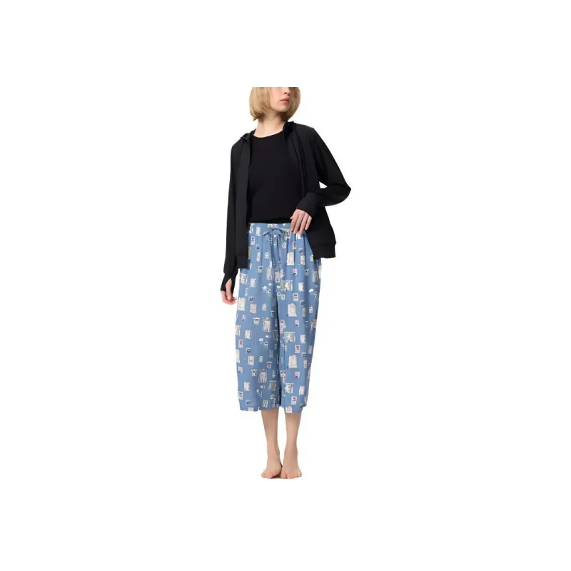 UNIQLO x Moomin SS25 Casual Pants Women's Royal Blue-1