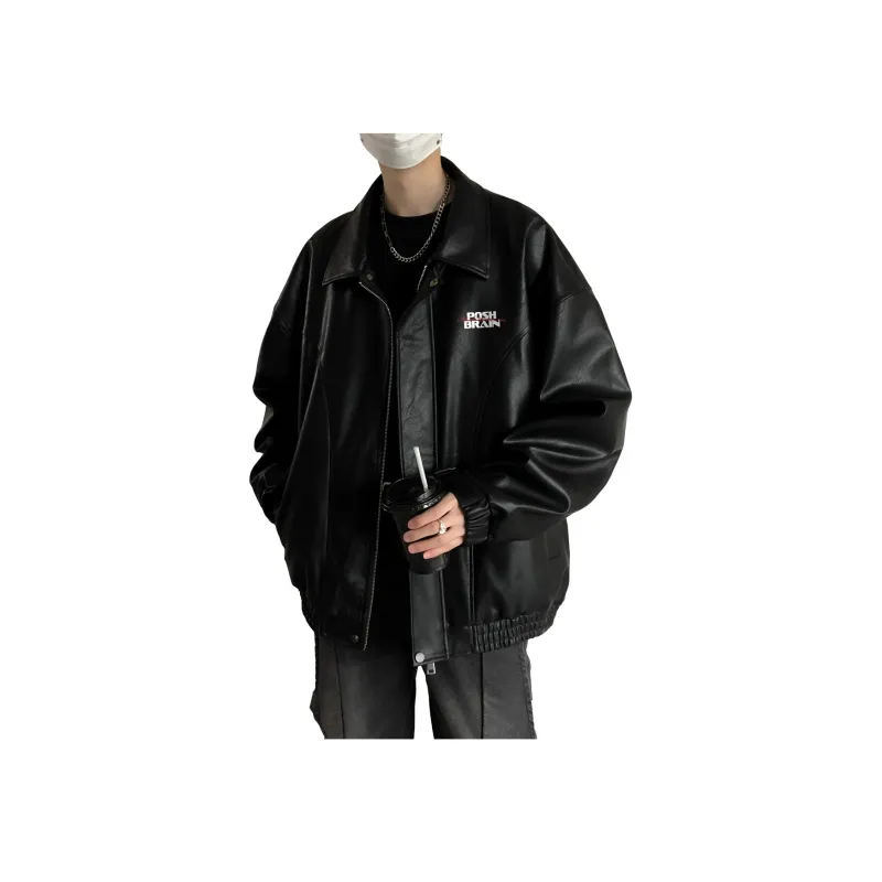 Poshbrain Leather Jacket For Fall And Winter Unisex-3