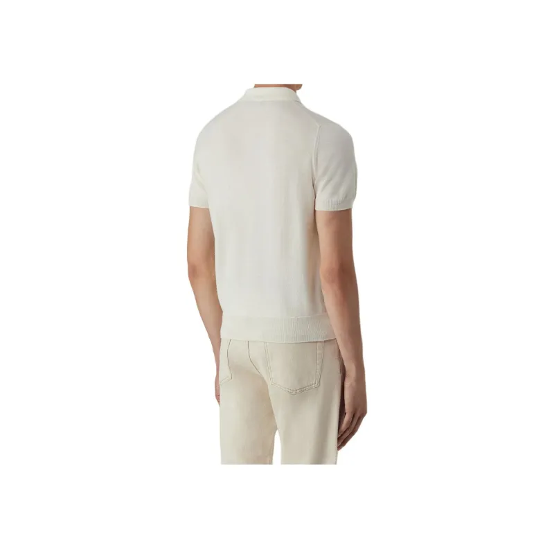 CANALI SS24 Polo Shirt Men's White-3