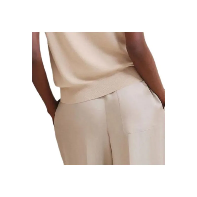 HERMES Cashmere Sweater Women's Beige-3