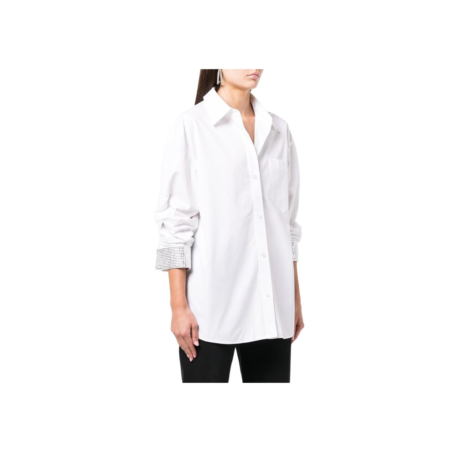 alexanderwang.♡半袖ニット XS ホワイト 美品 アレキサンダーワン クロップド丈半袖ニット レディース