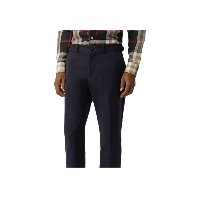 Burberry Casual Pants Men's Dark Marine Blue-2