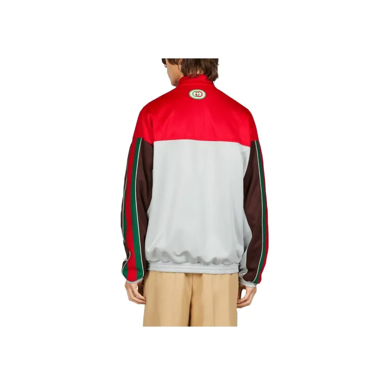 GUCCI Color Block Zip Up Jacket-1