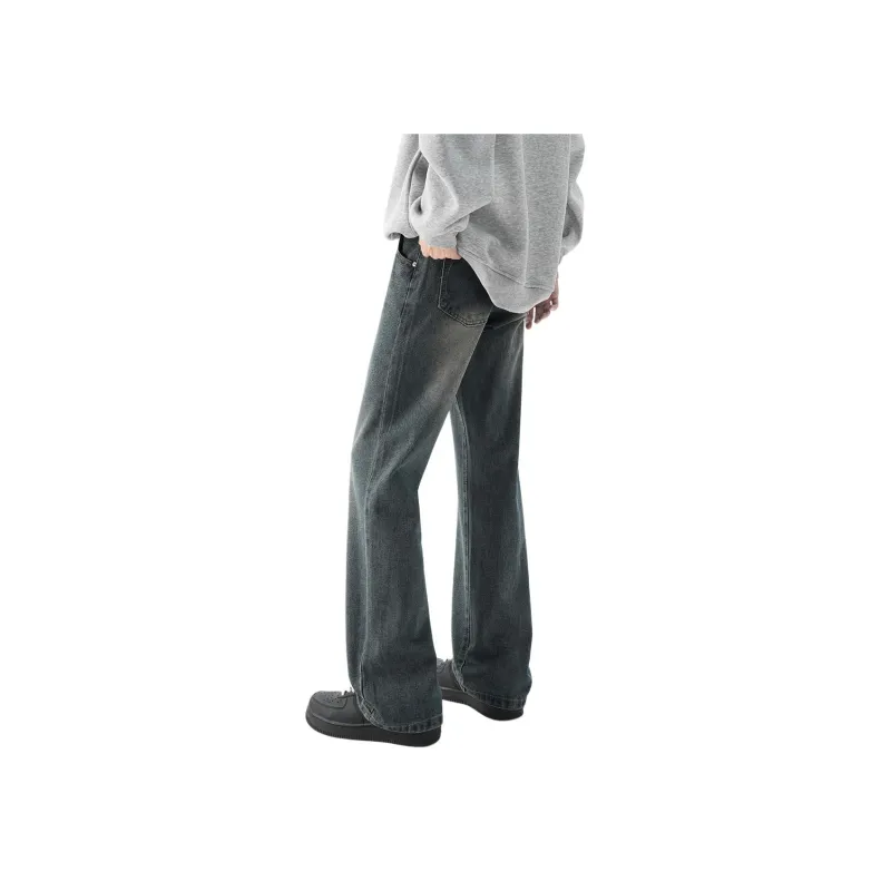QOTRIOCK Jeans Men's Vintage Blue-1