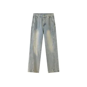KLAMMKICKS Jeans Unisex Yellow Mud Blue