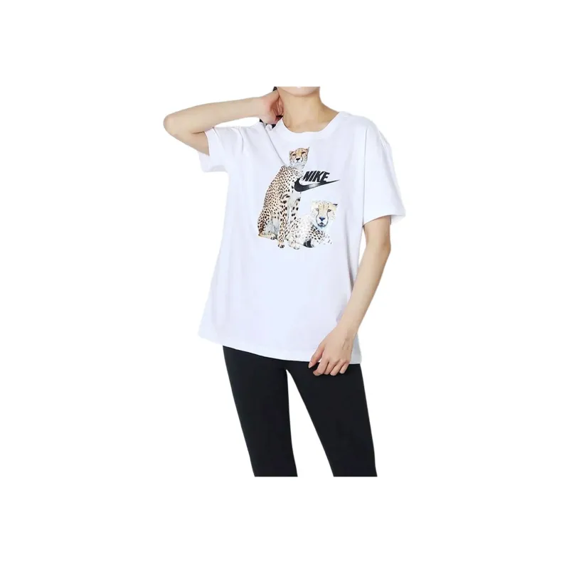 Nike T Shirts Women's White-3