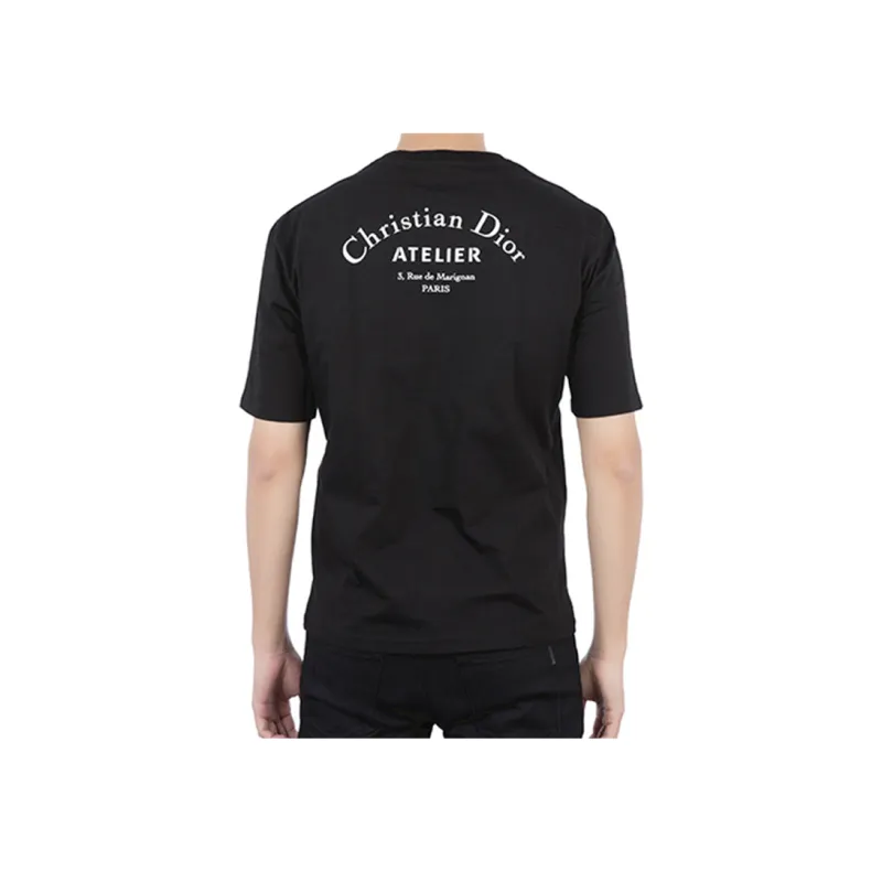DIOR Quarterly New Products T Shirts Unisex Black-5