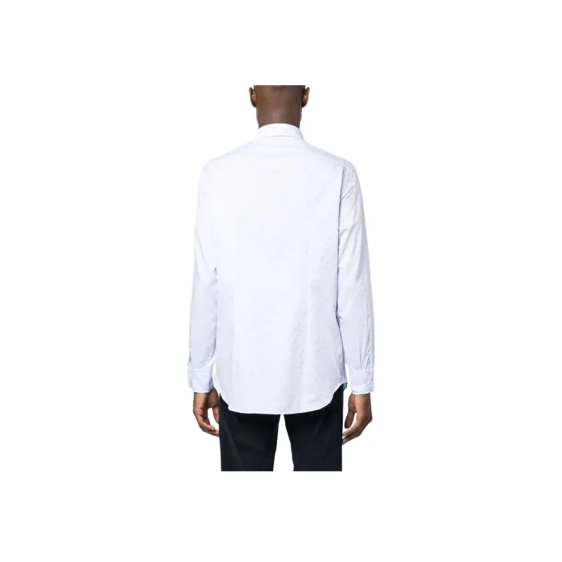 ETRO Allover Pattern-Jacquard Long-Sleeved Shirt-1