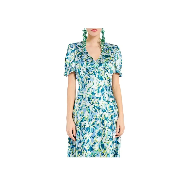 BESIONIA SS24 Short Sleeved Dresses Women's Turquoise-3