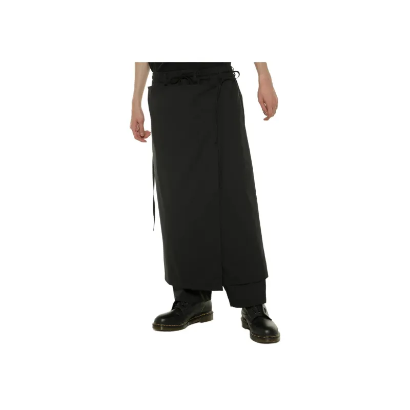 Yohji Yamamoto Casual Pants Unisex Black-2