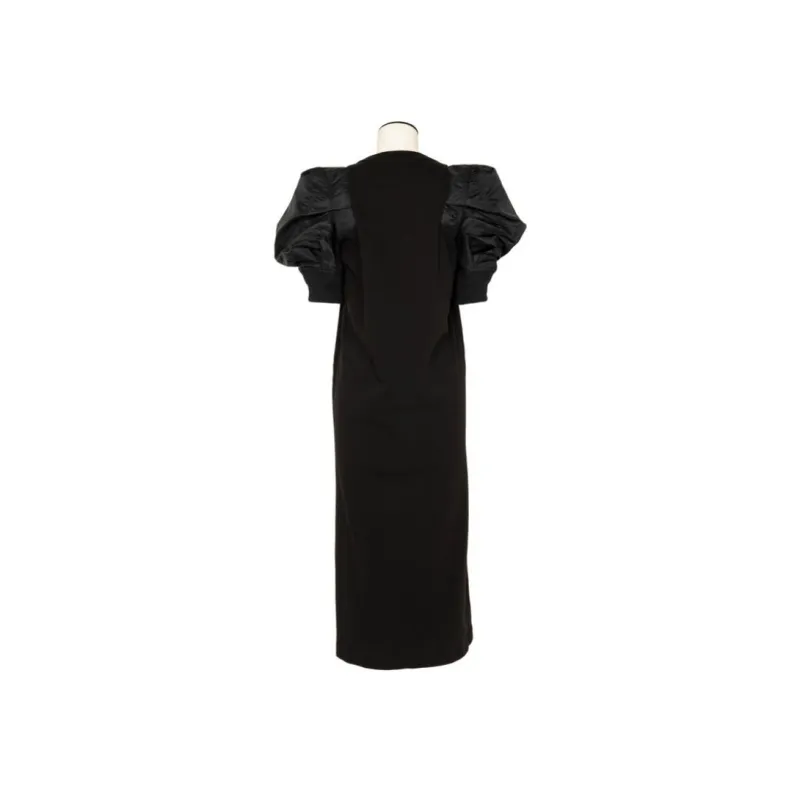 Sacai FW24 Short Sleeved Dress Women's Black-1