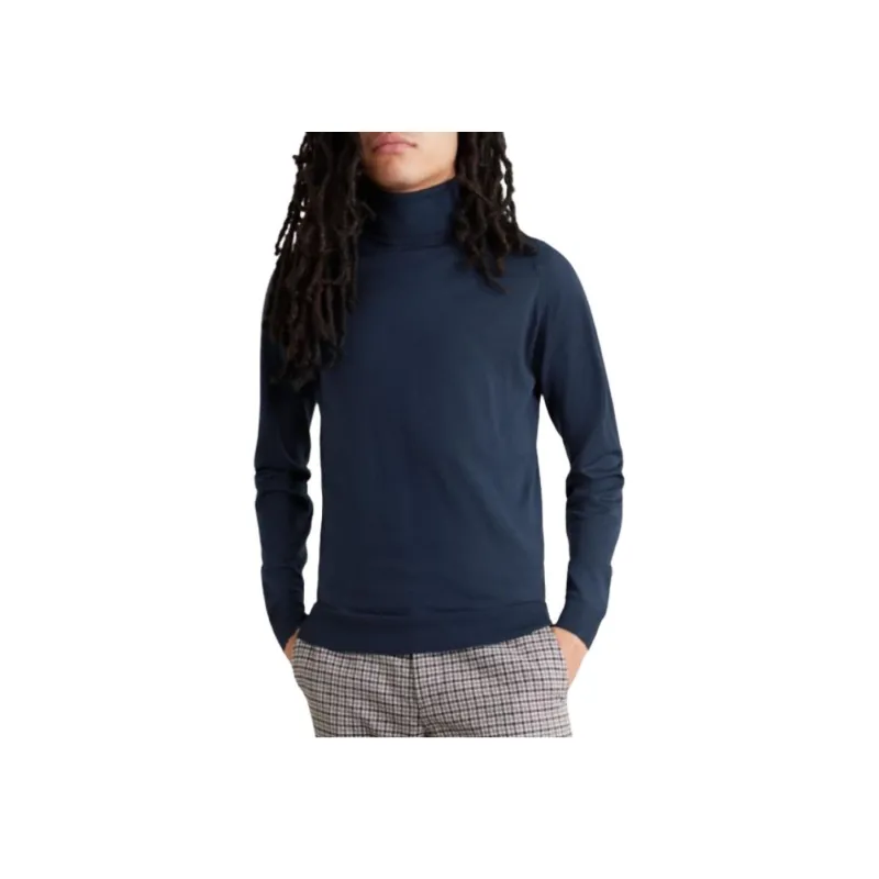 JOHN SMEDLEY Roll neck Merino Jumper-1