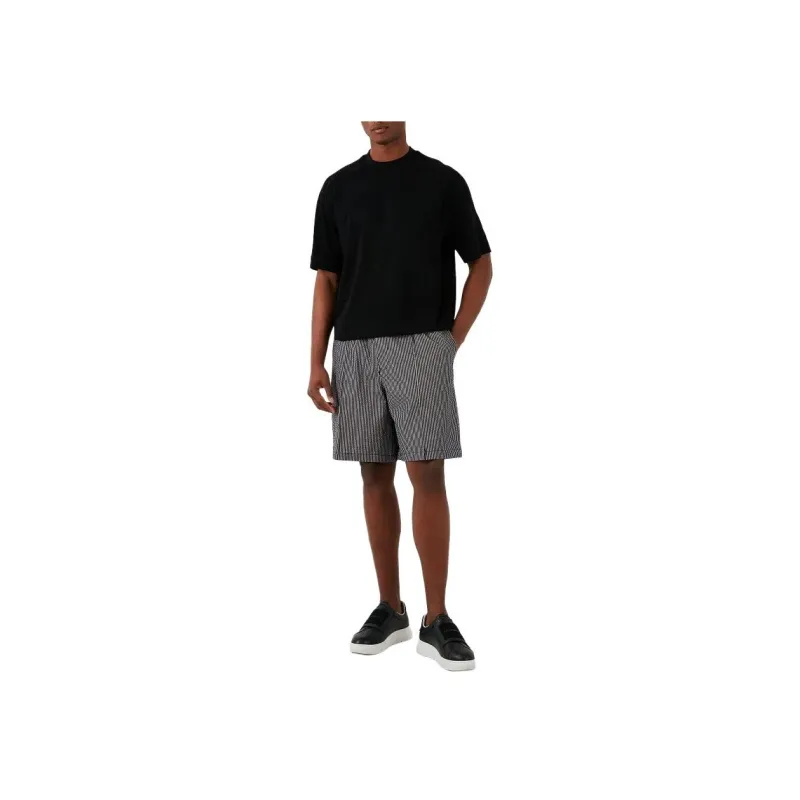 EMPORIO ARMANI Vertical print Cotton blend Shorts-2