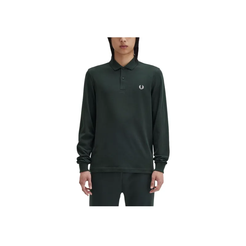FRED PERRY Polo Shirt Men's Night Green-3