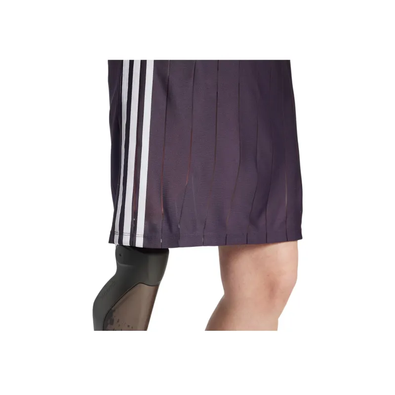 Adidas Originals ADICOLOR PINSTRIPE DRESS Short Sleeved Dress Women's Purple-4