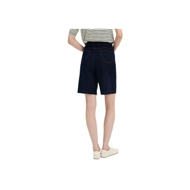 NAVIGARE Denim Shorts Women's 0666 Marine Blue-1