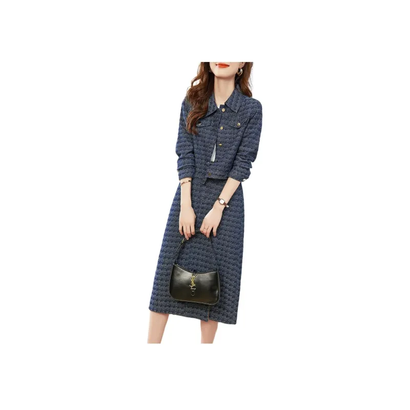 XWI Skirt Set Women's Denim Blue-1