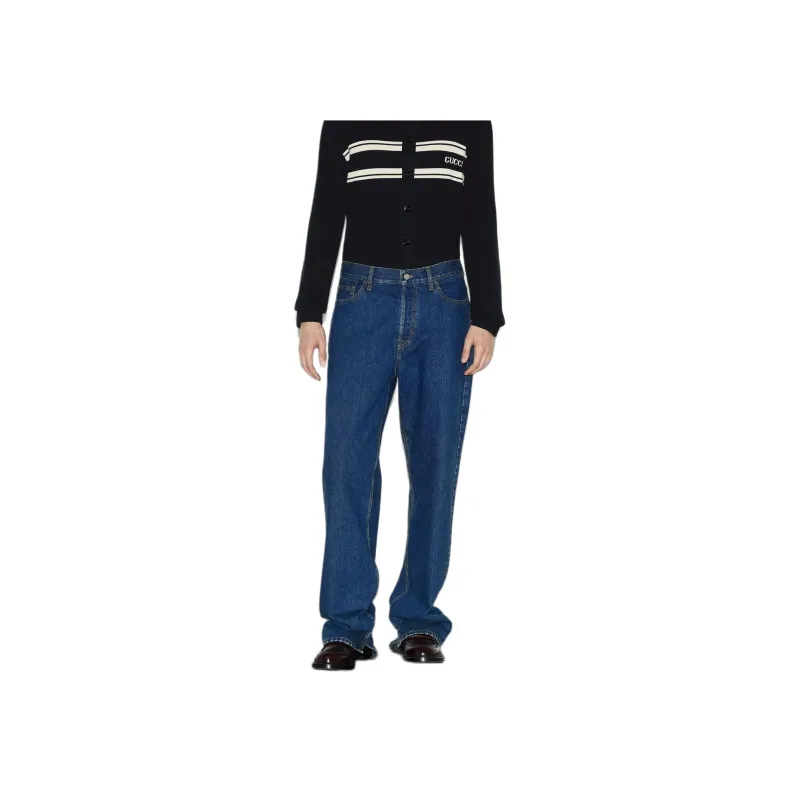 GUCCI SS24 Jeans Men's Dark Blue-2