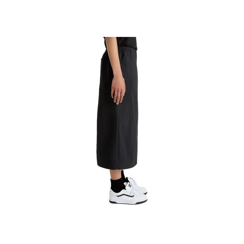 Vans Riley Parachute Cargo Skirt Casual Long Skirts Women's Black-5