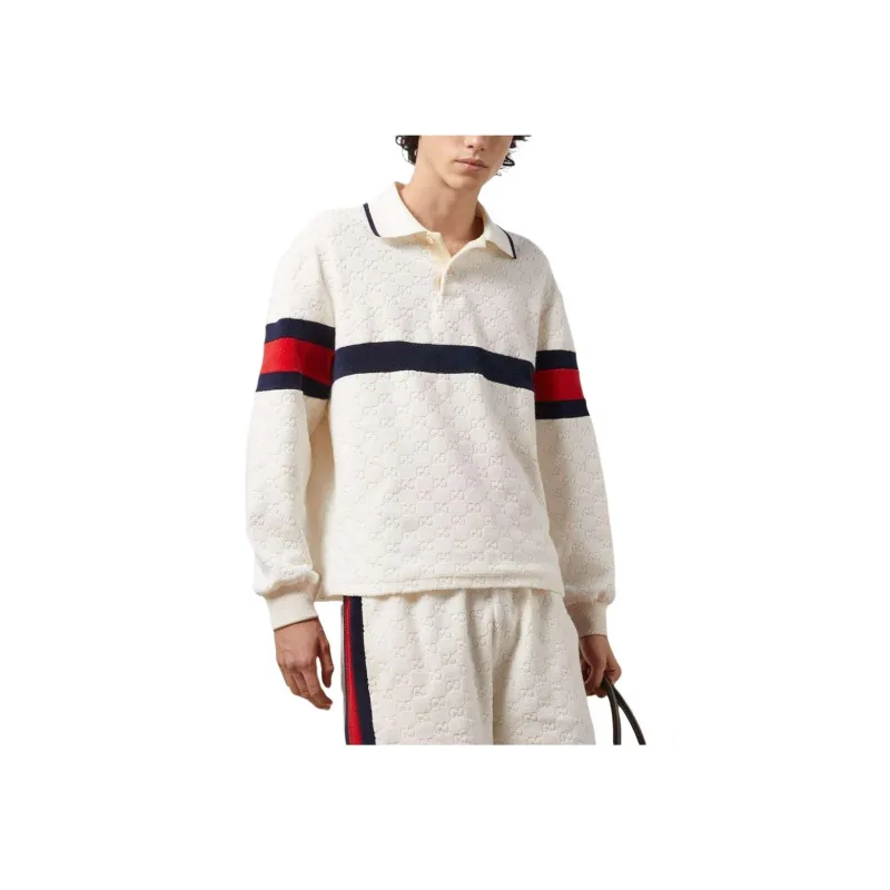 GUCCI Gg Terry cloth Polo Shirt-1