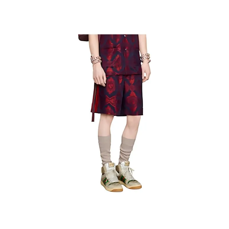 GUCCI Silk Patterned Shorts-3