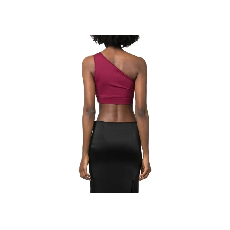 RICK OWENS One shoulder Cropped Top-2