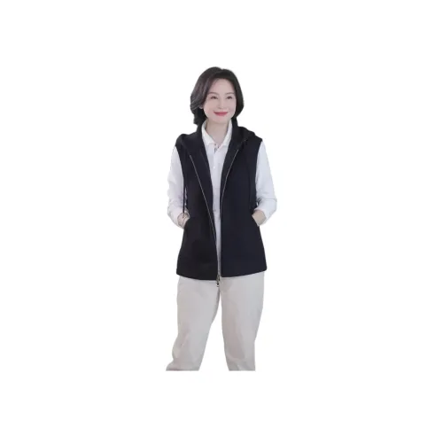 RUIENCO. 블랙 여성 조끼