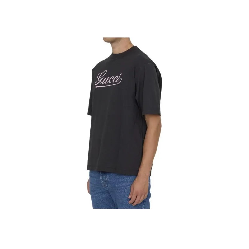 GUCCI Script Logo T Shirt-1