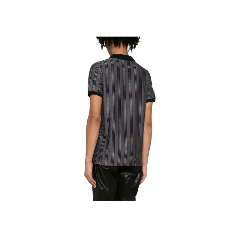 Vivienne Westwood Orb-logo Striped Cotton Polo Shirt-2