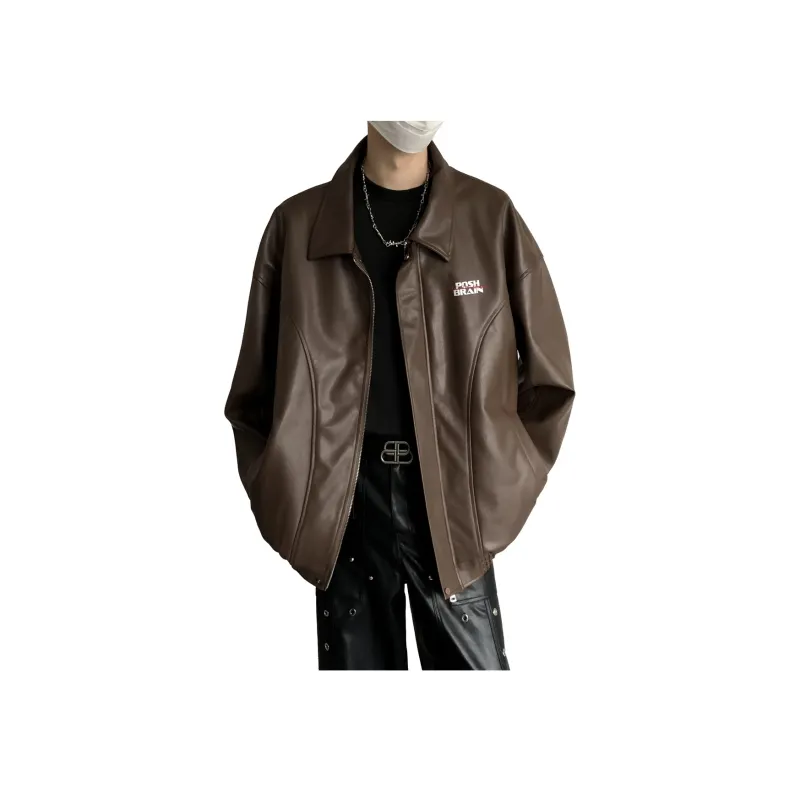 Poshbrain Leather Jacket For Fall And Winter Unisex-10