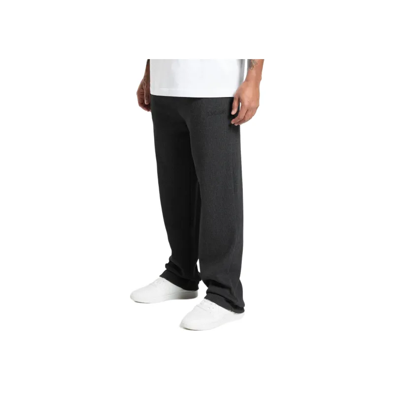 GYMSHARK Waffle Straight Leg Joggers Sports Pants Men's Black-1