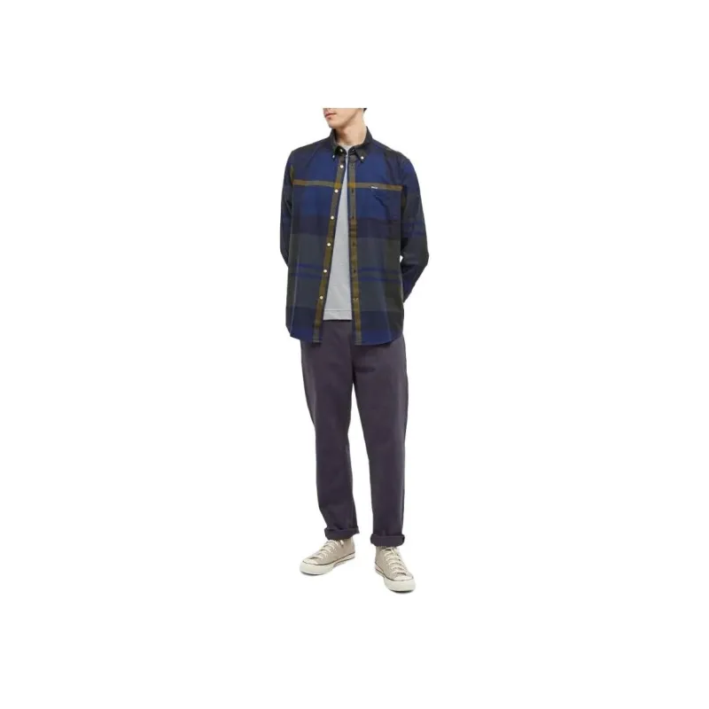 BARBOUR Shirt Men's Olive Night-1