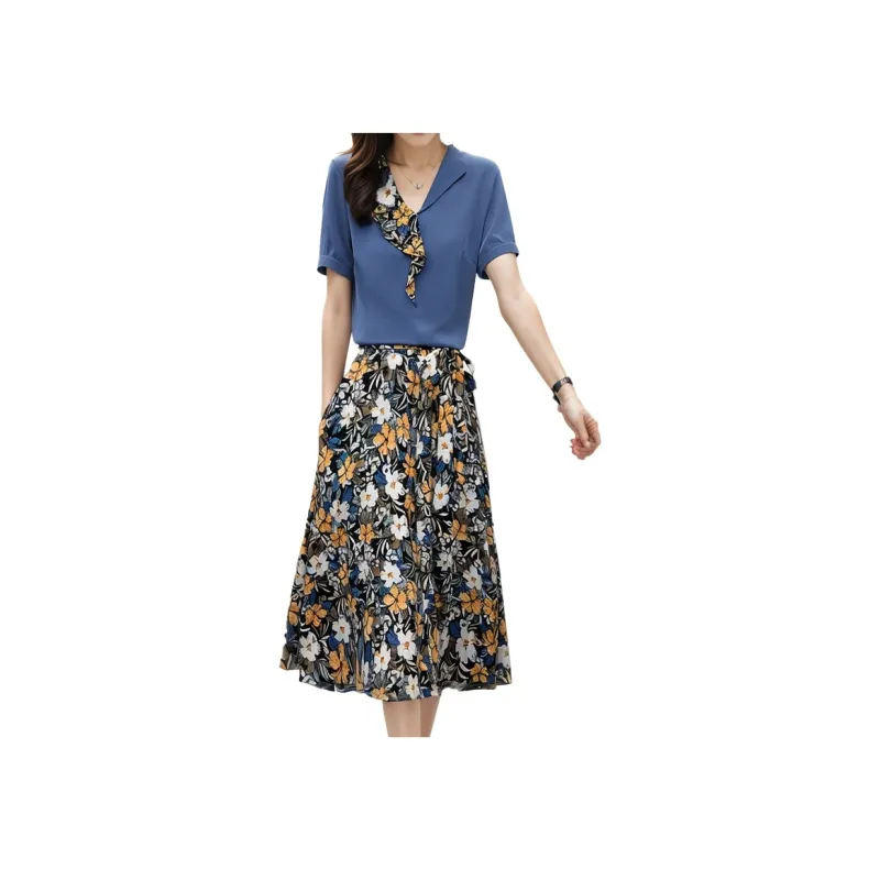 Mapping Skirt Set Women's Multicolor-0