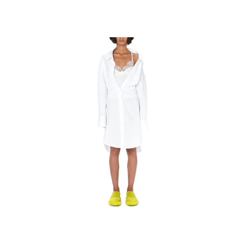 JW Anderson Collared Button Up Shirt Dress-1