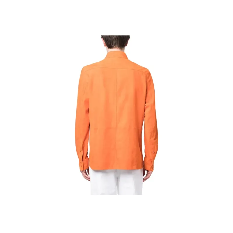Ralph Lauren Purple Label Suede Shirt Jacket-1