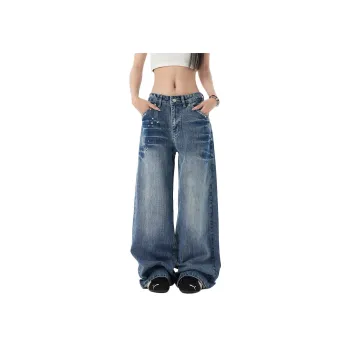 NEVER RULE Jeans Unisex Blue