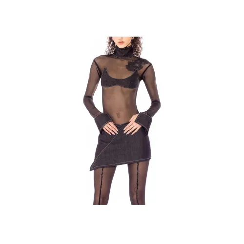 SAMI MIRO VINTAGE 블랙 블랙 여성 바디수트