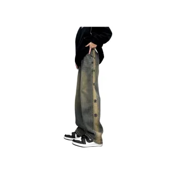 UPXIW Jeans Unisex 1Mud Gray Vintage